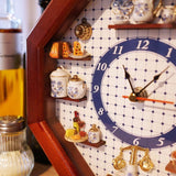 REUTTER MINIATUREN | Blue Onion Kitchen Clock 22x22x6cm