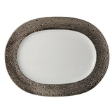 BERNARDAUD | Ecume Platine Oval Platter 35cm