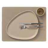 LIND DNA | Square L Nupo Clay Brown Placemat