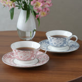 NARUMI | Milano Bianca Couple Tea Cup & Saucer (Blue)