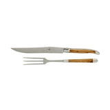 FORGE DE LAGUIOLE | Carving Set, Juniper Handle, Matt Finish