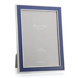 ADDISON ROSS | Navy Enamel with Silver Frame