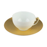 J.L COQUET | Hemisphere Gold Tea Cup & Saucer