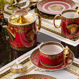 VERSACE | Medusa Red Tea Set for 2