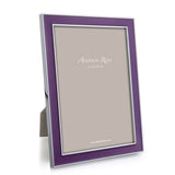 ADDISON ROSS | Purple Enamel with Silver Frame