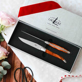 FORGE DE LAGUIOLE | Table Knife, Set of 2 Juniper Handle, Satin Finish