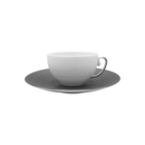 J.L Coquet | H??misph??re Platinum Tea Cup & Saucer 22cl