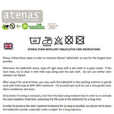 ATENAS | 防污檯布 - Ainsa 銀/白色