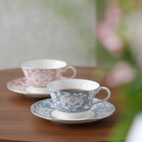 NARUMI | Milano Bianca Couple Tea Cup & Saucer (Pink)