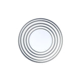 J.L COQUET | Hemisphere Platinum Stripes Dessert Plate 21cm