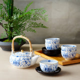 NARUMI | Milano Tea Pot with Tea Cups & Saucers 5 persons