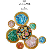 VERSACE | Medusa Amplified Green Coin Coffee Cup & Saucer