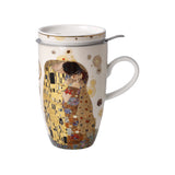 GOEBEL | The Kiss - 茶杯連杯蓋及茶葉隔 14cm Artis Orbis Gustav Klimt