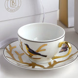 BERNARDAUD | Aux Oiseaux Set of 2 Tea Cup and Saucer