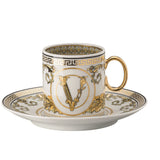 VERSACE | Virtus Gala White Espresso Cup & Saucer