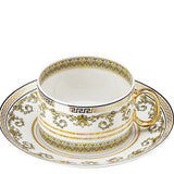 VERSACE | Virtus Gala White Set of 6 Tea Cup & Saucer
