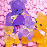 DAUM | Doudours 糖果粉紅色水晶泰迪熊 - 限量版