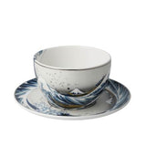 GOEBEL | The Great Wave - Tea or Cappuccino Cup with Saucer Artis Orbis Katsushika Hokusai