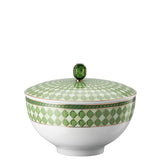 Swarovski | Signum Green Soup Bowl with Lid 15cm