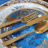 SAMBONET | Siena Stainless Steel PVD Gold Dessert Fork 6 Piece Gift Set