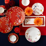 NARUMI | Queen's Garden Red Plate 28cm