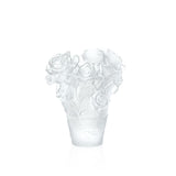 DAUM | 玫瑰熱情花瓶 17cm - 白色