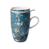 GOEBEL | Almond Tree Blue - Teacup with Lid and Strainer 14cm Artis Orbis Vincent Van Gogh