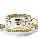 VERSACE | Virtus Gala White Set of 6 Tea Cup & Saucer
